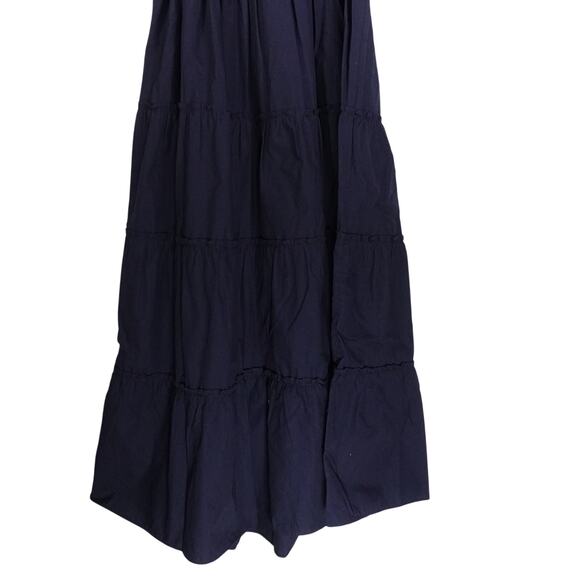 New Quince Women’s Navy Organic Cotton Poplin Smocked Midi Dress Maternity XS - Picture 10 of 10